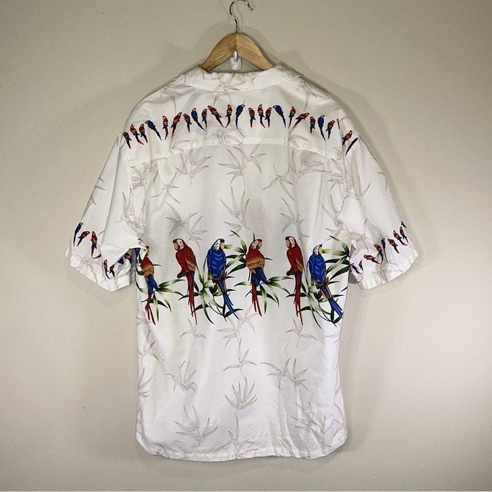 Vintage Pacific Legend Parrot Cotton Short Sleeve Button Front Shirt Men 2XL - Picture 3 of 8